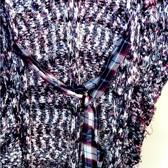 Byron Lars Purple  MIDI Cardigan Sweater with belt and pockets - Picture 5 of 7